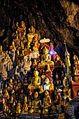 Inle Lake Myanmar. Pindaya, the famous Shwe Oo Min pagoda, a natural cave filled with thousands of gilded Buddha statues. 